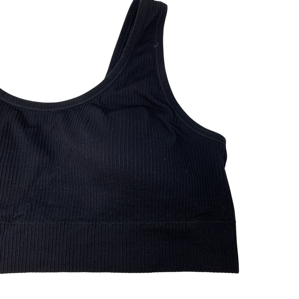 Torrid Curve Wireless Bralette Womens Size 3X Black Ribbed Knit - Picture 2 of 4